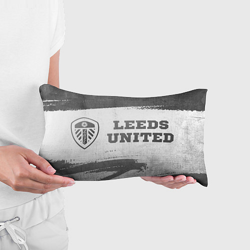 Подушка-антистресс Leeds United - white gradient по-горизонтали / 3D-принт – фото 3