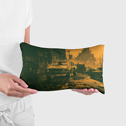 Подушка-антистресс Спорткар на уличных задворках, цвет: 3D-принт — фото 2