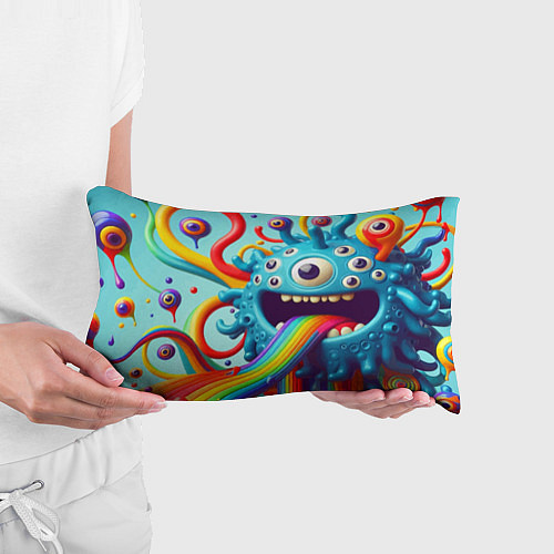 Подушка-антистресс Глазастая рожица - нейроарт / 3D-принт – фото 3