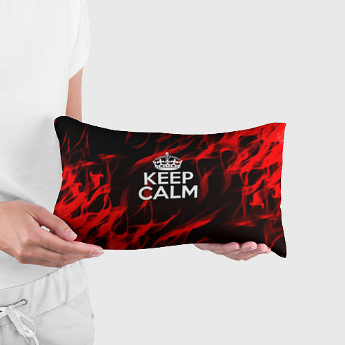 Подушка-антистресс Keep calm flame red / 3D-принт – фото 3