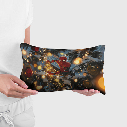 Подушка-антистресс Spiderman на новогодней елке / 3D-принт – фото 3