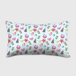 Подушка-антистресс Новогодний фон, цвет: 3D-принт