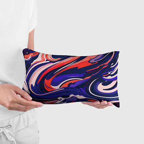 Подушка-антистресс Абстракция разводов разноцветная / 3D-принт – фото 3