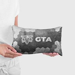 Подушка-антистресс GTA - grey gradient по-горизонтали, цвет: 3D-принт — фото 2