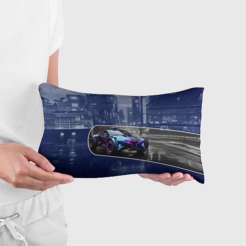 Подушка-антистресс Футуристичный автомобиль / 3D-принт – фото 3