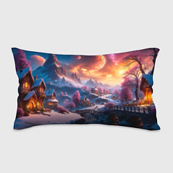 Подушка-антистресс Fantasy river village, цвет: 3D-принт