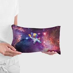 Подушка-антистресс Homer Simpson in space - ai art, цвет: 3D-принт — фото 2