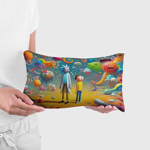 Подушка-антистресс Рик и Морти - сюрреалистическая фантазия / 3D-принт – фото 3