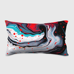Подушка-антистресс Флюид арт абстракция, цвет: 3D-принт