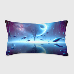 Подушка-антистресс Луна и рыбы - нейроарт фантазия, цвет: 3D-принт