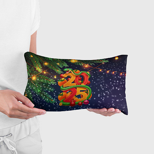 Подушка-антистресс Змея и мандарины 2025 / 3D-принт – фото 3