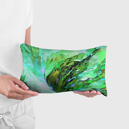 Подушка-антистресс Зелёная абстракция / 3D-принт – фото 3
