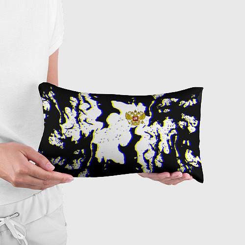 Подушка-антистресс Россия герб глитч / 3D-принт – фото 3