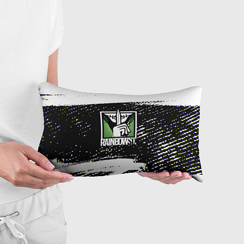 Подушка-антистресс Rainbow six краски штрихи / 3D-принт – фото 3