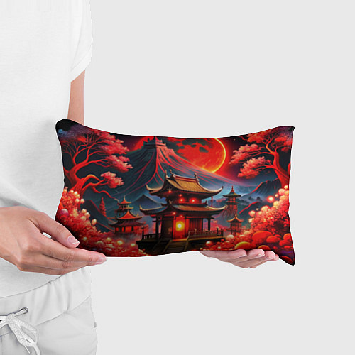 Подушка-антистресс Japan red nature / 3D-принт – фото 3