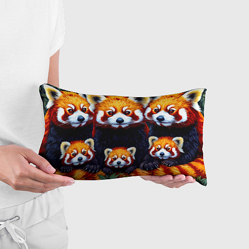 Подушка-антистресс Семья красных панд / 3D-принт – фото 3