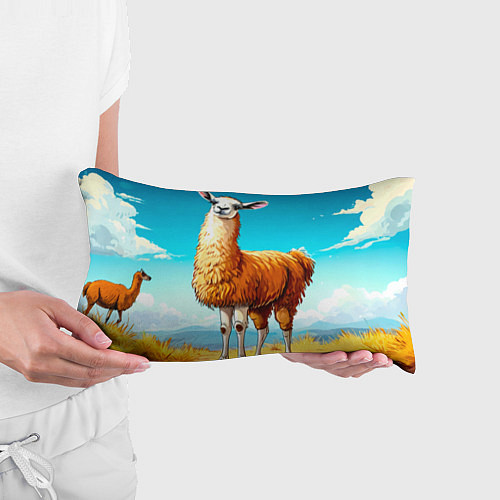Подушка-антистресс Лама в прериях / 3D-принт – фото 3