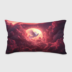 Подушка-антистресс Голубь на фоне луны, цвет: 3D-принт