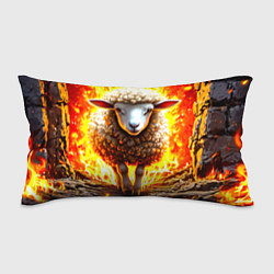 Подушка-антистресс Овечка в огне, цвет: 3D-принт