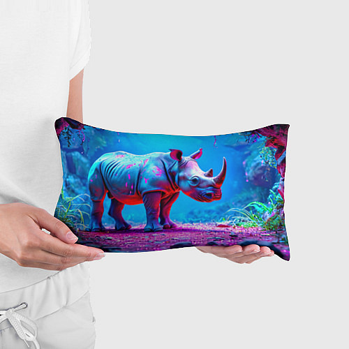 Подушка-антистресс Носорог в сказачном лесу / 3D-принт – фото 3