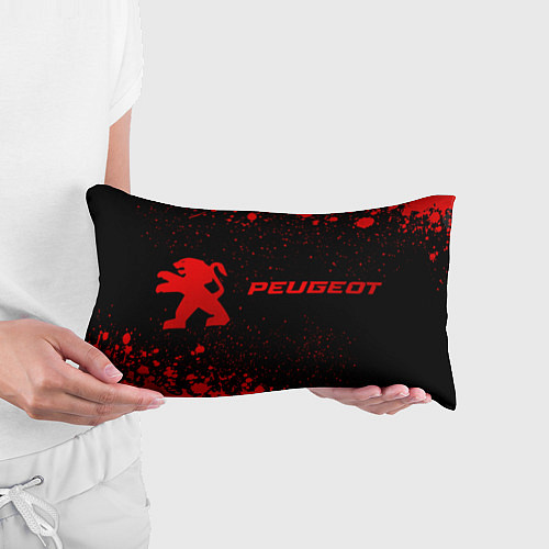 Подушка-антистресс Peugeot - red gradient по-горизонтали / 3D-принт – фото 3