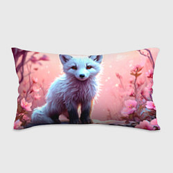 Подушка-антистресс Песец в розовом лесу, цвет: 3D-принт