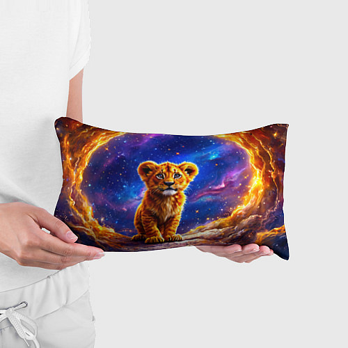 Подушка-антистресс Львенок в звездную ночь / 3D-принт – фото 3