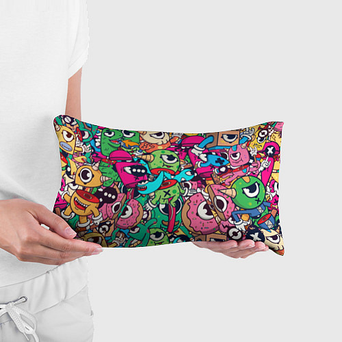 Подушка-антистресс Color doodle monsters / 3D-принт – фото 3