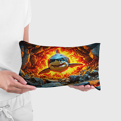 Подушка-антистресс Акула в огне / 3D-принт – фото 3
