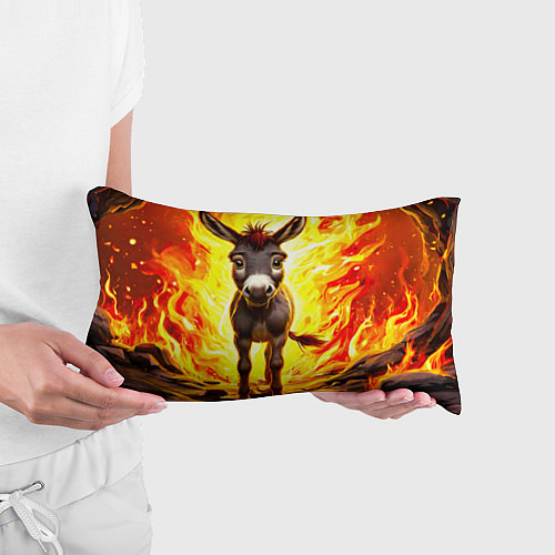 Подушка-антистресс Ослик в огне / 3D-принт – фото 3