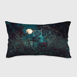 Подушка-антистресс Котенок рыцарь с щитом