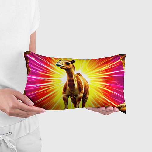 Подушка-антистресс Верблюд в ярких лучах / 3D-принт – фото 3