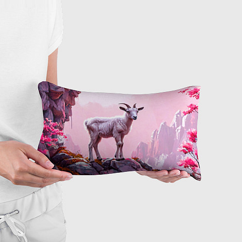Подушка-антистресс Козлик в розовом свете / 3D-принт – фото 3