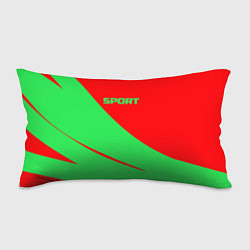 Подушка-антистресс Sport красно-зелёный, цвет: 3D-принт