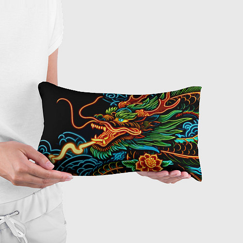 Подушка-антистресс Japanese neon dragon - irezumi / 3D-принт – фото 3