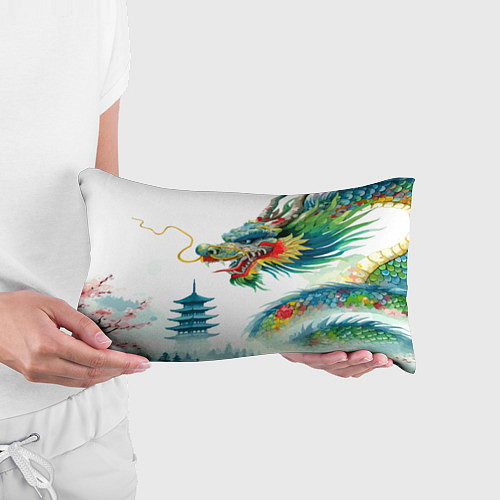 Подушка-антистресс Japanese watercolor dragon - art / 3D-принт – фото 3