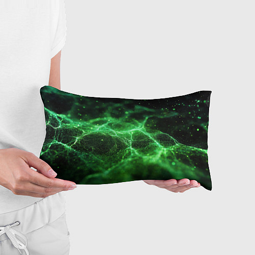 Подушка-антистресс Зеленая связь текстура / 3D-принт – фото 3