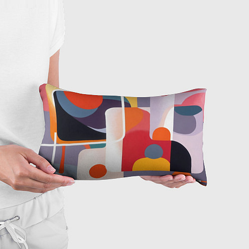 Подушка-антистресс Абстракция из фигур и линий / 3D-принт – фото 3