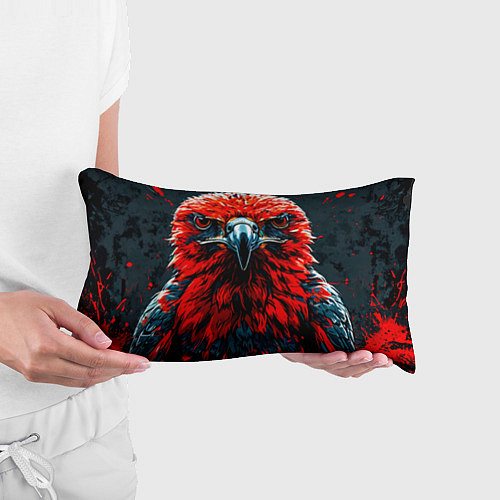 Подушка-антистресс Атланта Хокс красный орел / 3D-принт – фото 3