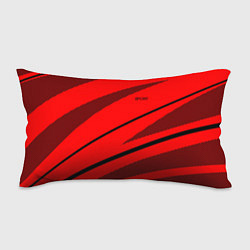 Подушка-антистресс Sport красный с чёрным полосами, цвет: 3D-принт