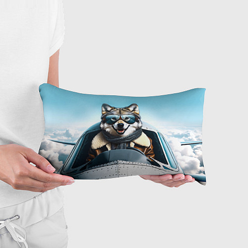 Подушка-антистресс Волк авиатор / 3D-принт – фото 3