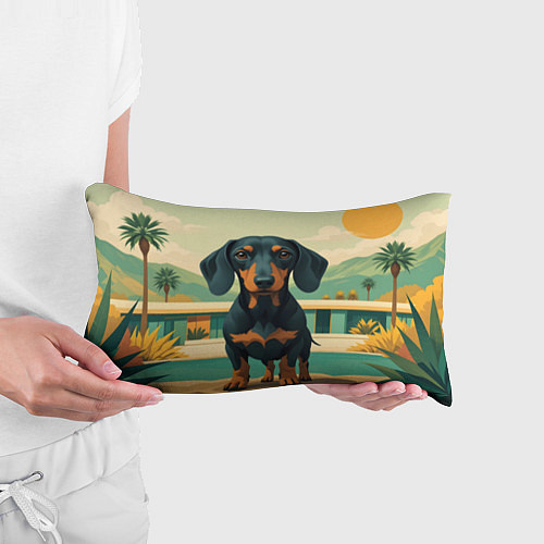 Подушка-антистресс Такса и лето / 3D-принт – фото 3