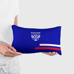 Подушка-антистресс Герб Российского государства синий, цвет: 3D-принт — фото 2