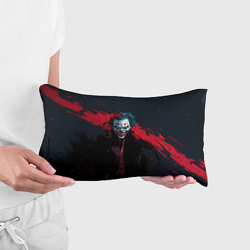 Подушка-антистресс Джокер и красная полоса краски / 3D-принт – фото 3