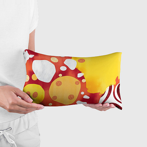 Подушка-антистресс Теплая африканская абстракция / 3D-принт – фото 3