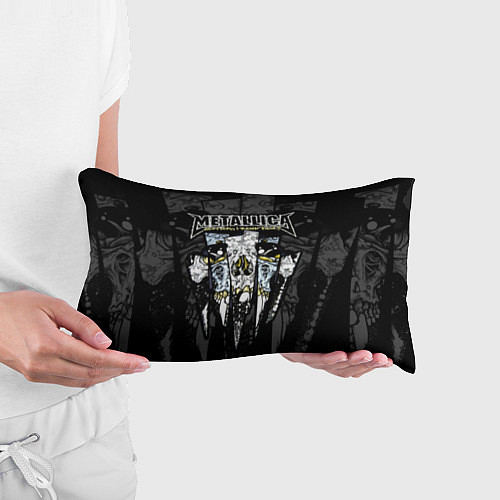 Подушка-антистресс Metallica - skull with fangs / 3D-принт – фото 3