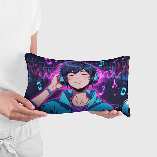 Подушка-антистресс Любитель музыки / 3D-принт – фото 3