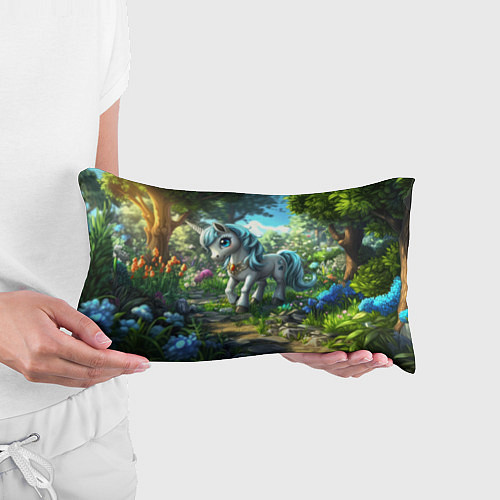 Подушка-антистресс Единорожка в дневном лесу / 3D-принт – фото 3