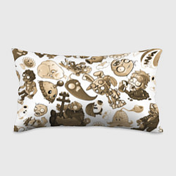 Подушка-антистресс Растения против зомби в бежевых тонах, цвет: 3D-принт