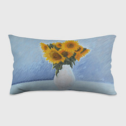 Подушка-антистресс Подсолнухи в вазе, цвет: 3D-принт
